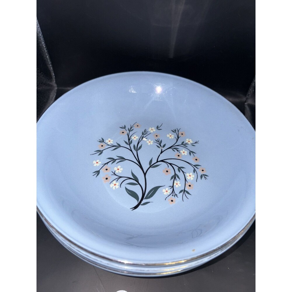 Homer Laughlin SKYTONE BLUEMONT Round Bowl Set Of 4